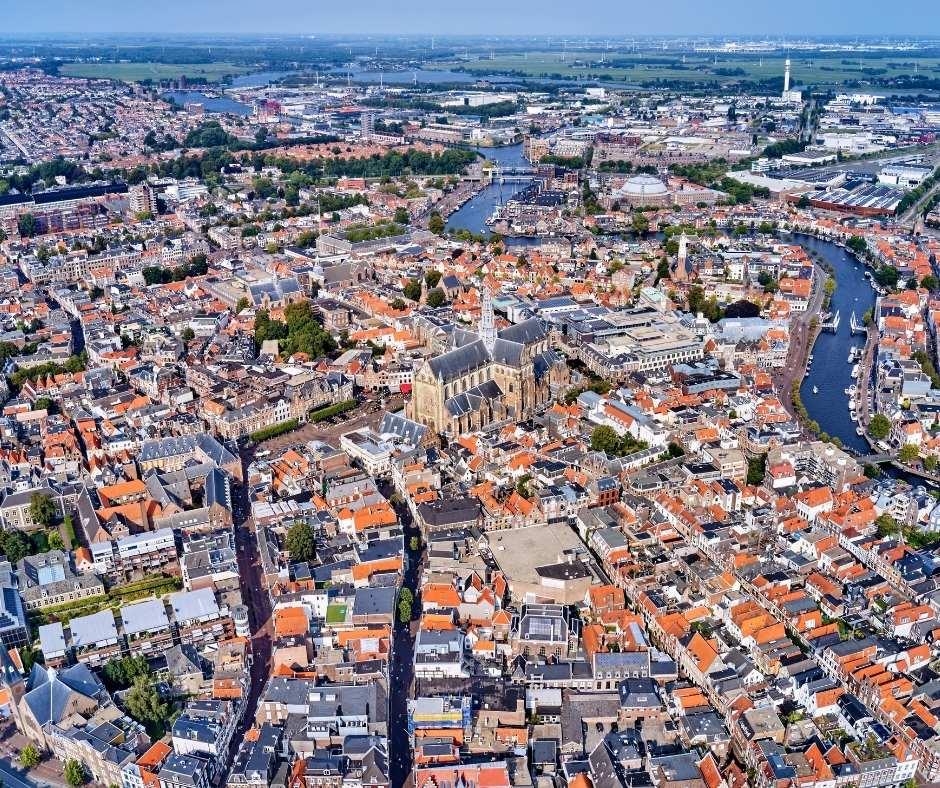 Haarlem van bovenaf