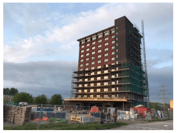 Construction Bastion Hotel Eindhoven